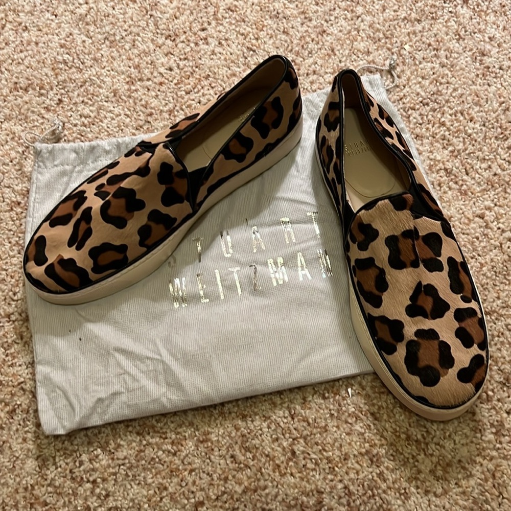 Stuart Weitzman…Leopard Slip Ons